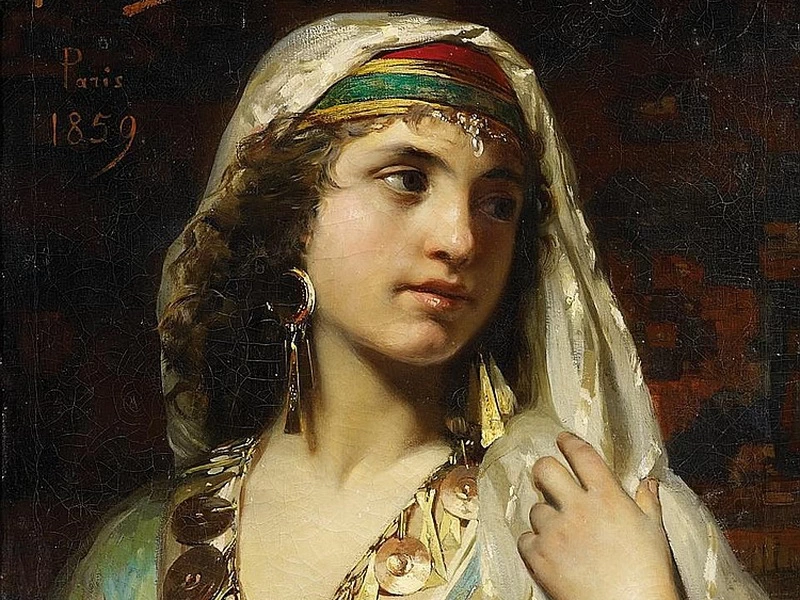 1834-Claude Ferdinand Gaillard - Donna orrientale